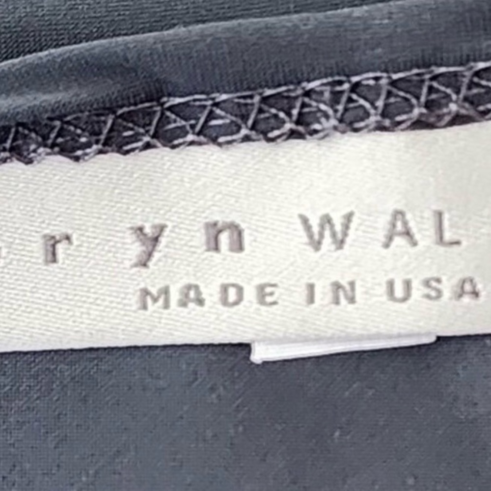 Bryn Walker Gray Stretch Jersey Round Neck Flowy High Low Tee - Picture 4 of 5